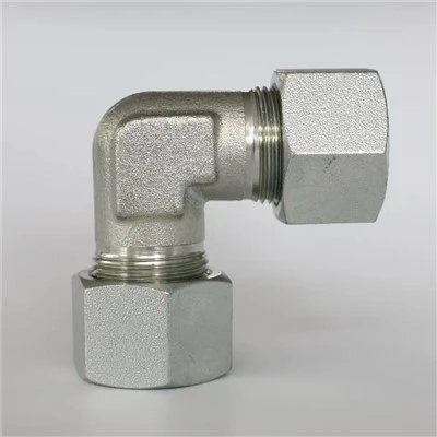Din Metriska Bite Typ Hydrauliska kopplingar rörkopplingar 90 graders armbågskopplingar Hydrauliska adaptrar